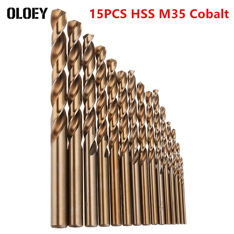 15PCS 1.5-10mm HSS M35 ڹƮ ƮƮ 帱 Ʈ Ʈ ..